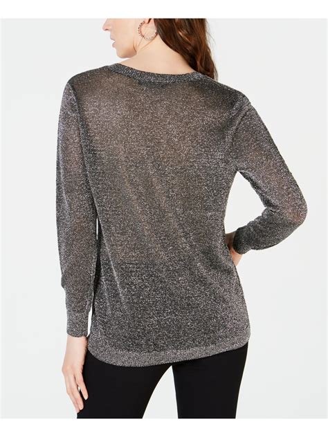 metallic cooling fabric sweater|Womens Metallic Sweater .